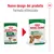 Confronto tra vecchio e nuovo packaging Royal Canin Mini Ageing 85 g, testo: Nuovo design del prodotto, Formula ottimizzata. Gravy-Salsa visibile su entrambe le confezioni.