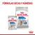 ROYAL CANIN Light Weight Care para perros, fórmulas secas y húmedas. Visible: envase de 85 g y saco grande MINI, texto en inglés y español, imagen de perro pequeño.