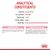 Näringsanalys: protein 10,5 %, fett 5,5 %, råaska 1,7 %, råfiber 0,8 %, fukt 78,7 %. Sammansättning och tillsatser per kg anges i detalj på bilden.