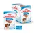 Royal Canin Puppy Medium 2–12 months, pachet cu 10 plicuri a câte 140 g, imagine cu ambalajul și cutia produsului, etapa 3, poza cu cățel pe ambalaj.