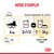 Conseils d’alimentation pour chat de 4 kg : 2,5 barquettes ou 1 barquette + 34 g de croquettes Royal Canin Indoor par jour. Eau à disposition. Énergie : 861 kcal/kg.