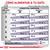 Tabla de raciones diarias para gatos según peso y condición corporal, con opciones solo seco o mezcla con sobre Neutered Balance. Incluye cantidades en gramos y recordatorio de agua.
