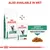 Dry and wet food packaging shown with text: 'Satiety Weight Management, thin slices in gravy'. Also available in wet format.