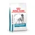 ROYAL CANIN VETERINARY HYPOALLERGENIC dog food bag with image of a dog on front. Blue and white packaging, brand name in red text at top. ROYAL CANIN VETERINARY HYPOALLERGENIC dog food bag with image of a dog on front. Blue and white packaging, brand name in red text at top.