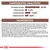 Componentes analíticos: proteína bruta 35 %, fibra bruta 5,2 %, grasa bruta 13 %, ceniza bruta 8 %. Ingredientes principales: arroz, proteínas de ave, gluten de trigo, harinas y aditivos.
