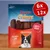 Rocco Chings Originals, 100% Beef, 150 g. Verpackung mit Hundebild und Hinweis auf 6x/12x Packungen. Rocco Chings Originals, 100% Beef, 150 g. Verpackung mit Hundebild und Hinweis auf 6x/12x Packungen.