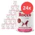 24 lattine Rocco Diet Care Gastrointestinal, tacchino con zucca, 800 g. Testo visibile: Low in fat. Immagine di cane stilizzato sulla confezione.