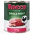 Rocco Single Meat wet food, turkey variety, 800 g can. Image of meat pieces and turkey symbol.