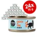 Cosma Nature Voordeelpakket Kattenvoer 24 x 70 g Bestel ook snacks: 26 g Cosma Snackies Original - Kip
