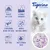 Tigerino Crystals kattenbakvulling, silicate, extreem absorberend, stopt geuren, remt bacteriegroei, stofvrij, met lavendelgeur. Tekst in het Engels zichtbaar op de afbeelding.