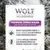 Wolf of Wilderness. Podwójne źródło białka, 100% bezzbożowa receptura. Kwasy tłuszczowe omega-3 z oleju z łososia dla aktywnego funkcjonowania mózgu. Wyciąg z omułka na zdrowe chrząstki i stawy.