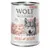 Wolf of Wilderness Great Desert, 100 % viljaton resepti vapaana kasvatetulla kalkkunalla, villimarjoilla, juurilla ja yrteillä. 400 g tölkki.