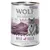 Wolf of Wilderness Wild Hills Senior, 100 % viljaton resepti vapaankasvatusankan ja vasikan kanssa, villimarjoja, juuria ja yrttejä, 400 g tölkki.