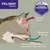 Diagram showing pheromones in the air detected by a cat, transmitted to the brain, resulting in a calming effect. Includes text: veterinary recommended, clinically proven.