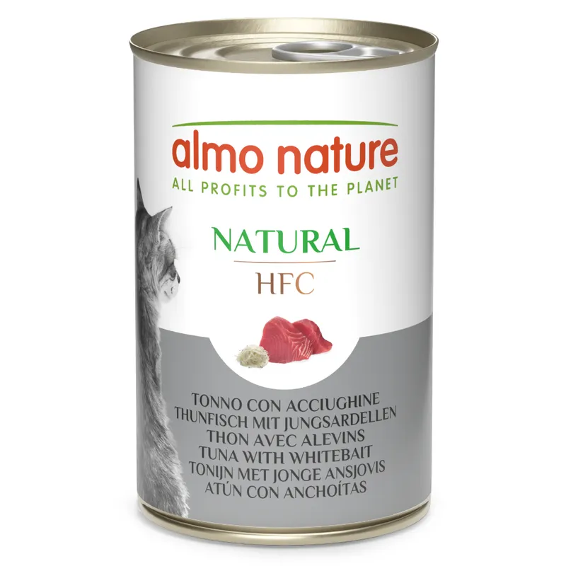 Almo Nature HFC Natural 24 x 140 g - Pack Ahorro - Atún con anchoas