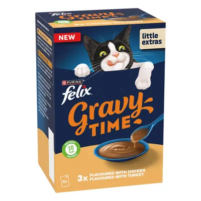 Felix Gravy Time 6 x 40g - Saver Pack: Chicken & Turkey (12 x 40g) Felix Gravy Time 6 x 40g - Saver Pack: Chicken & Turkey (12 x 40g)