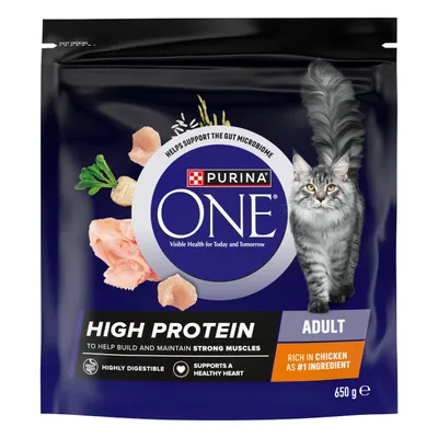 PURINA ONE High Protein Rich in Chicken - 650g PURINA ONE High Protein Rich in Chicken - 650g