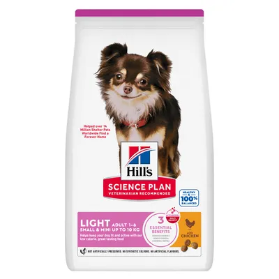 Hill's Science Plan Adult 1-6 Light Small & Mini met Kip