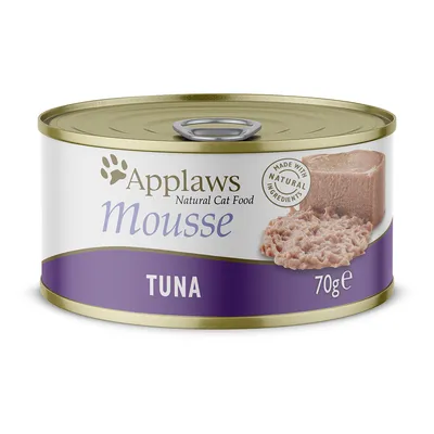 Applaws Natural Cat Food Mousse, tonnikala, 70 g tölkki. Valmistettu luonnollisista ainesosista.