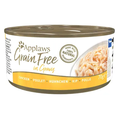 Applaws Grain Free ve šťávě, vyrobeno ze 100% přírodních surovin, kuře, 70g konzerva. Applaws Grain Free ve šťávě, vyrobeno ze 100% přírodních surovin, kuře, 70g konzerva.