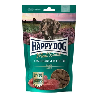 Happy Dog Meat Snack Lüneburger Heide, janjetina. Kvalitetno meso iz Njemačke. Bez konzervansa. Proizvedeno u Njemačkoj.