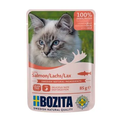 Bozita Bucățele în gelatină Pliculețe 12 x 85 g