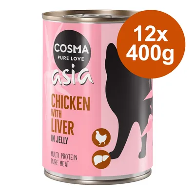 Økonomipakke Cosma Asia i gelé 12 x 400 g