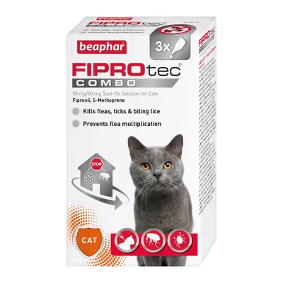 beaphar FIPROtec® COMBO Flea & Tick Spot-On for Cats