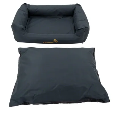 Lot : Sleepy Time panier avec coussin, gris + couverture Freedom Bone pour chien - taille M Lot : Sleepy Time panier avec coussin, gris + couverture Freedom Bone pour chien - taille M