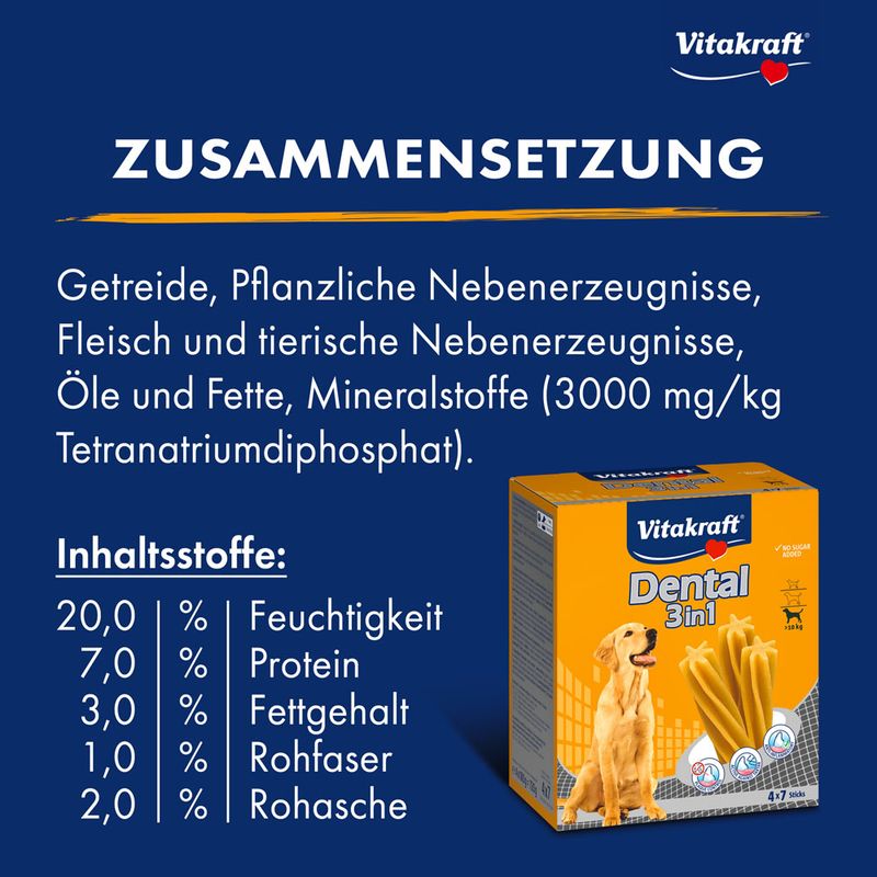 Vitakraft Dental 3in1 medium Multipack