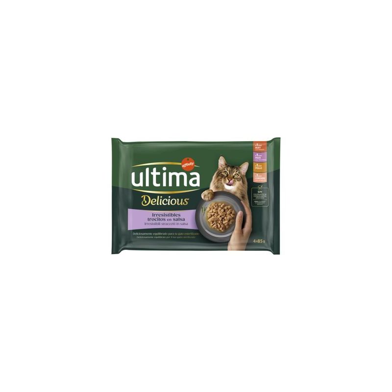 80 x 85 g + 16 x 85 g  gratis! Ultima natvoer voor katten 96 x 85 g