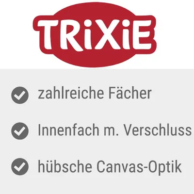 Trixie, zahlreiche Fächer, Innenfach mit Verschluss, hübsche Canvas-Optik