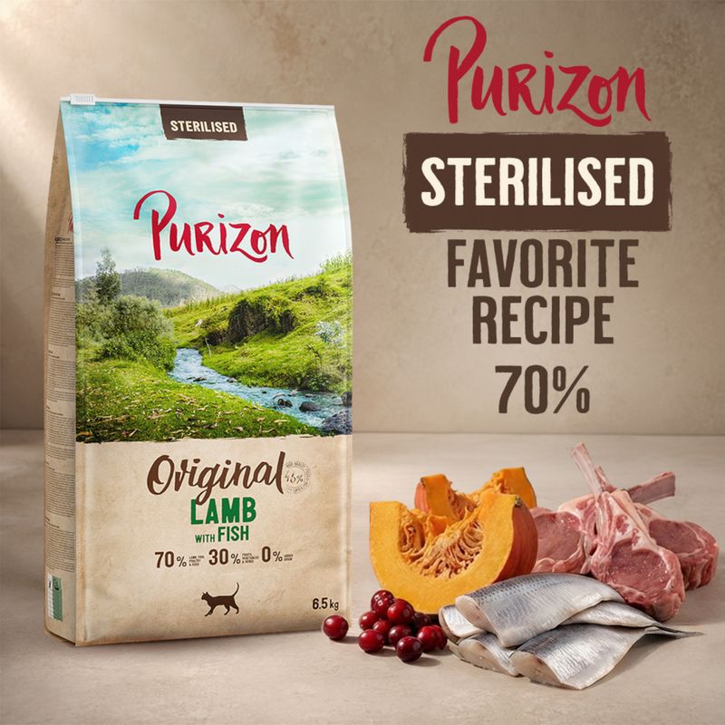 Purizon Original Sterilised Agnello con Pesce - senza cereali
