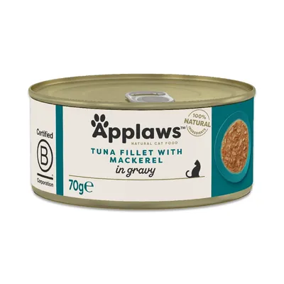 Applaws Adult Mixed Pack Cat Cans in Gravy Saver Pack 48 x 70g