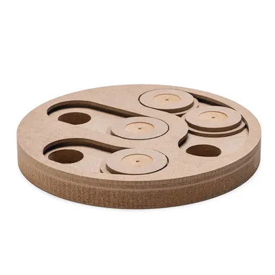 Karlie Hunde Intelligenzspielzeug aus Holz Doggy Brain Train 2in1