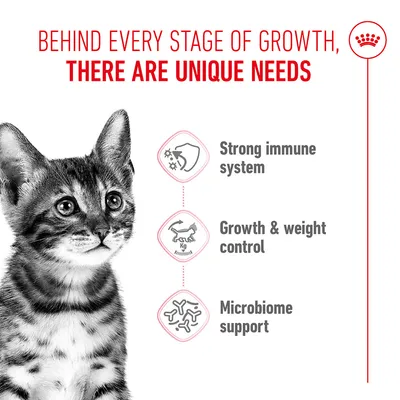 Behind every stage of growth, there are unique needs. Strong immune system, growth & weight control, microbiome support.