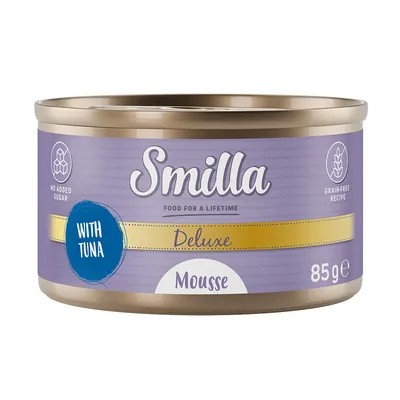Smilla Deluxe Mousse med tonfisk, 85 g burk. Utan tillsatt socker, spannmålsfritt recept.