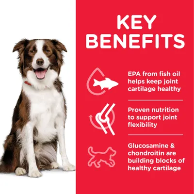 Key benefits: EPA from fish oil helps keep joint cartilage healthy, proven nutrition to support joint flexibility, glucosamine and chondroitin are building blocks of healthy cartilage.