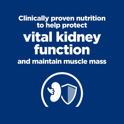 Clinically proven nutrition to help protect vital kidney function and maintain muscle mass. Szöveg angol nyelven.
