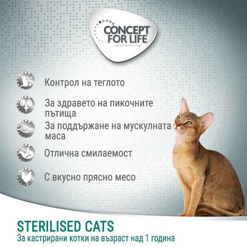 Concept for Life Sterilised Cats пиле