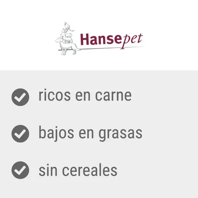 Hansepet: ricos en carne, bajos en grasas, sin cereales.