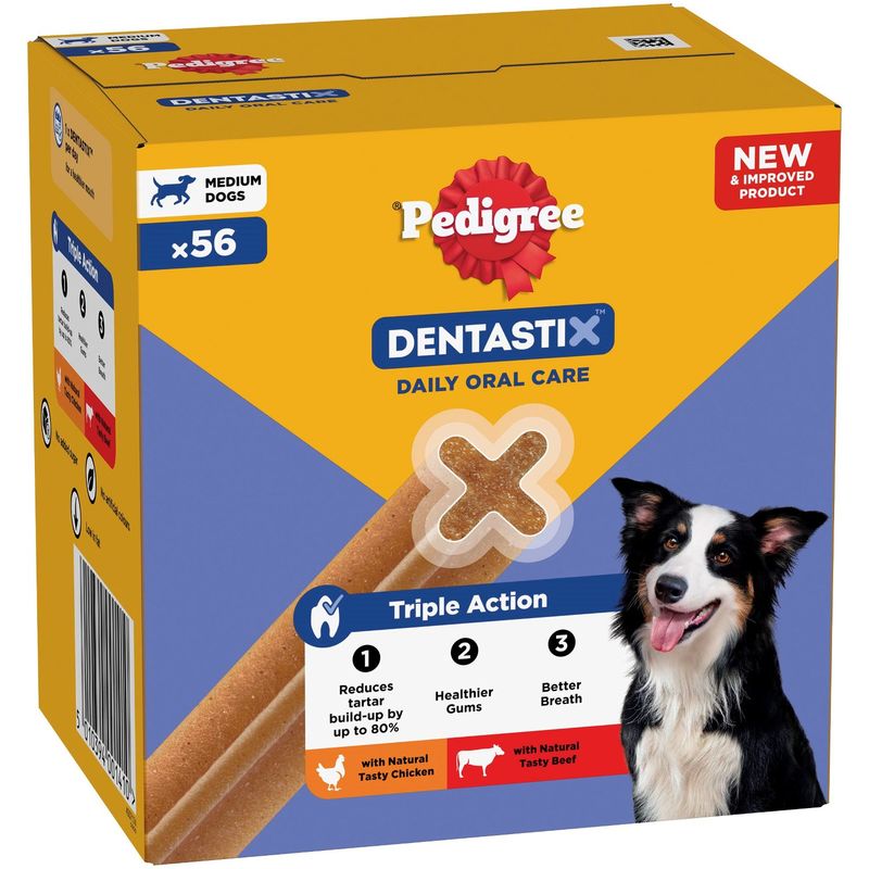 Pedigree Pedigree Dentastix Dental Stick 10 Beef Chicken pet food packaging
