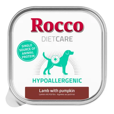Rocco DietCare Hypoallergenic. Single Source of Animal Protein. Lamb with Pumpkin. Lamm mit Kürbis.