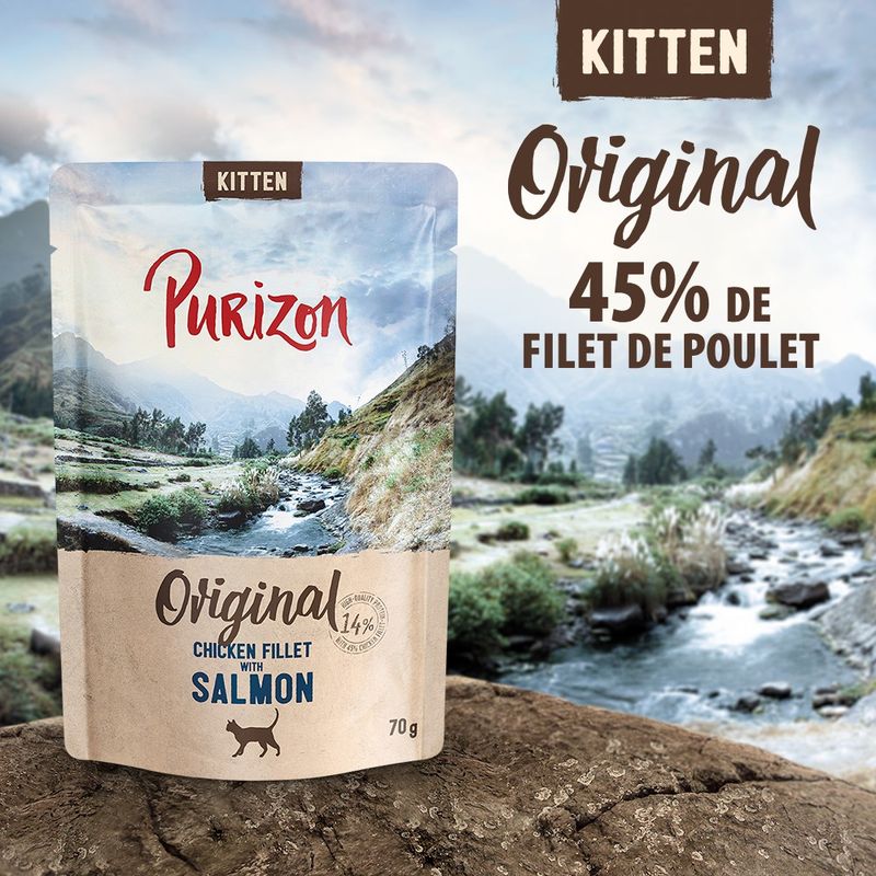 Purizon Kitten 6 x 70 g pour chat - sans céréales