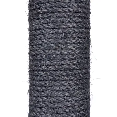 Sort sisalreb, tæt viklet, egnet til kradsetræer eller lignende anvendelser.