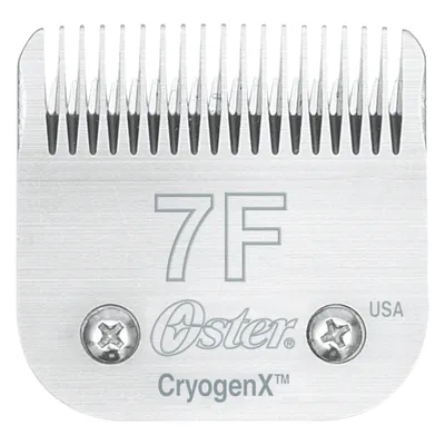 Oster CryogenX™ нож за подстригване 7F, САЩ, сребрист на цвят с два винта.