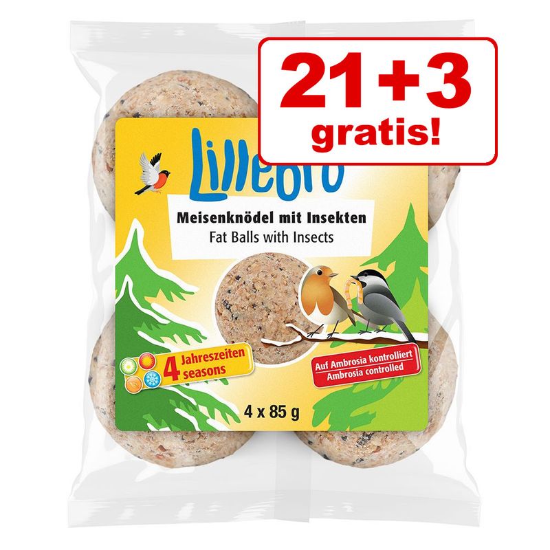 21 + 3 gratis! Lillebro Bile de grăsime cu insecte, 24 buc. 