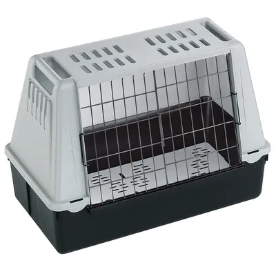 Lot : cage de transport Ferplast Atlas Car + tapis Vetbed® Isobed SL, noir pattes grises pour chien - cage taille Mini + tapis L 75 x l 50 cm Lot : cage de transport Ferplast Atlas Car + tapis Vetbed® Isobed SL, noir pattes grises pour chien - cage taille Mini + tapis L 75 x l 50 cm