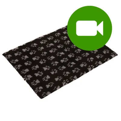 Vetbed® Isobed SL Paw koc dla psa, czarno-szary