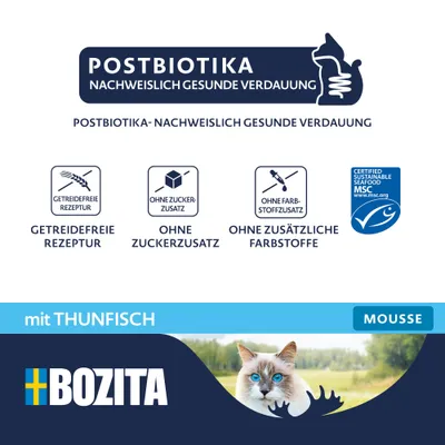 Bozita Mousse Postbiotics 12 x 85 g